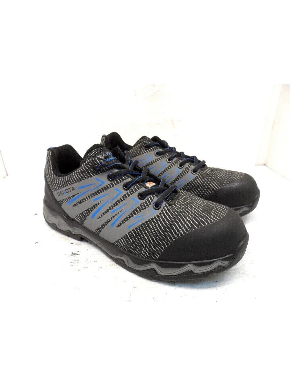 DAKOTA Men's 2400 Aluminum Toe Comp Plate FreshTech Low Cut Work Shoes Grey 10M